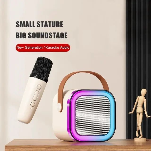 Portable Karaoke Speaker for Kids | Mini Bluetooth Speaker with Wireless Microphone β K12S - Image 3