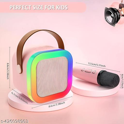 Portable Karaoke Speaker for Kids | Mini Bluetooth Speaker with Wireless Microphone β K12S - Image 2