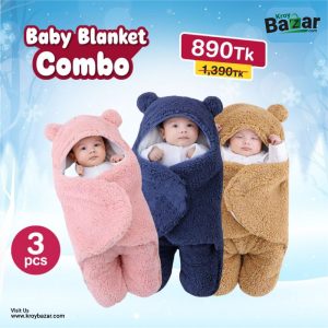 Baby Blanket 3 pcs Combo | Blanket for Babies