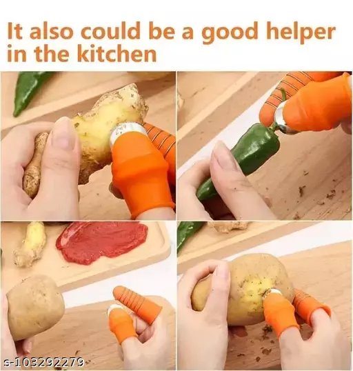 Silicone Finger Protector for vegetables cutting - Image 2